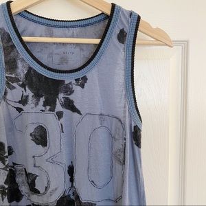 💙 Free People varsity floral tank top